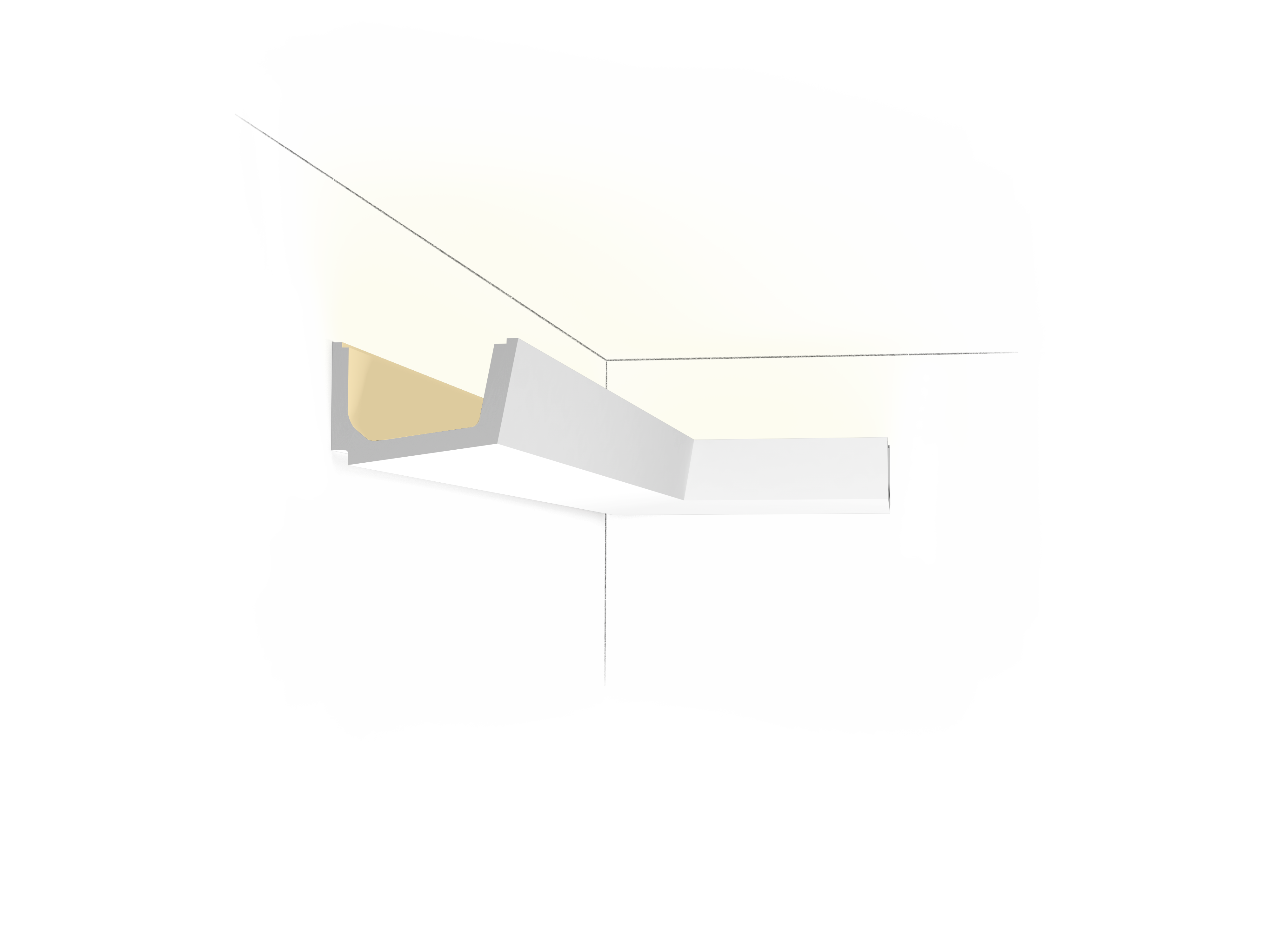 C357 Corniche plafond pour éclairage indirect Orac Decor - 7,5x11x200cm (h x p x L) - moulure décorative polyuréthane