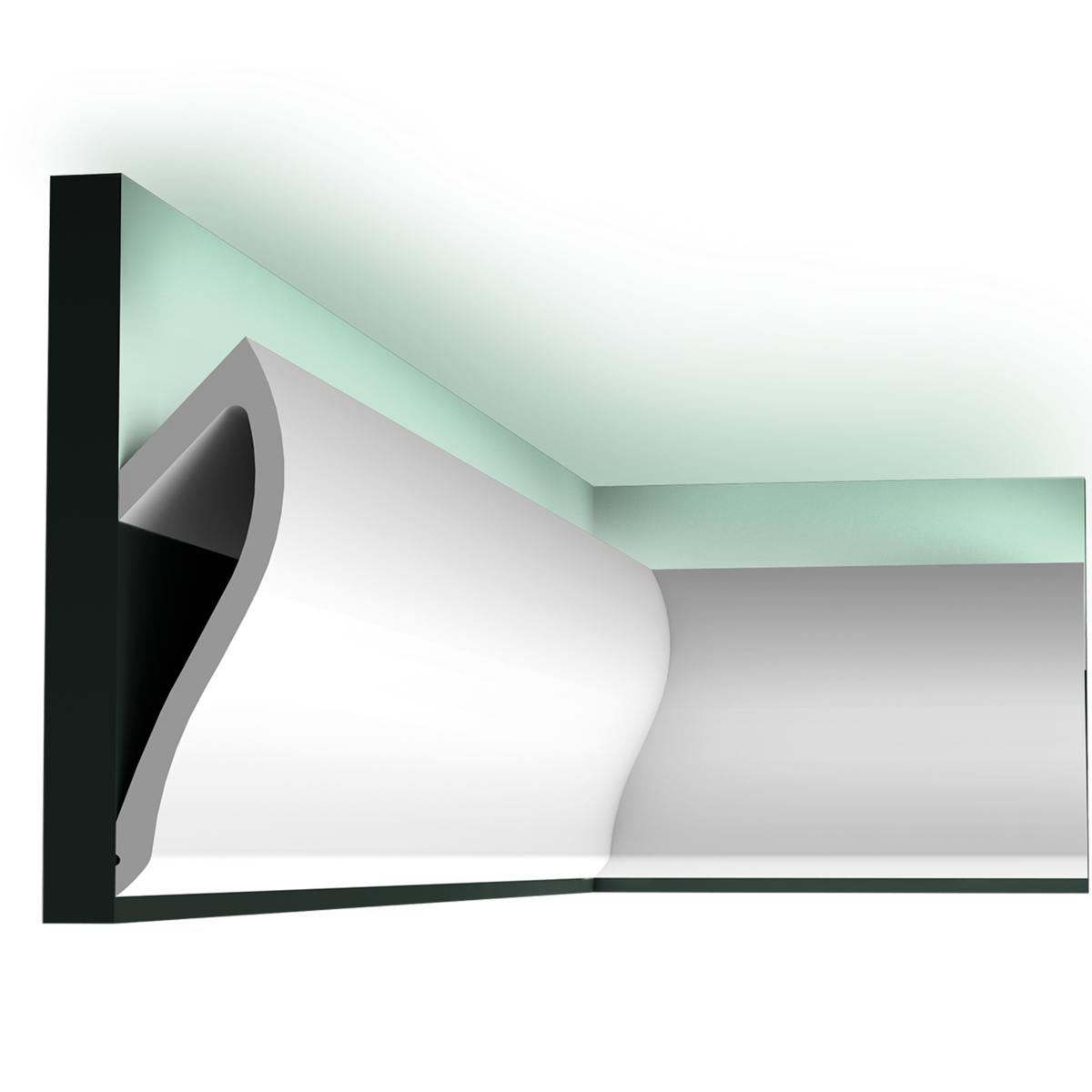 C371 Corniche Eclairage Indirect Polyuréthane Orac Decor Luxxus Shade Ulf Moritz - 18,5x6cm (h x p)