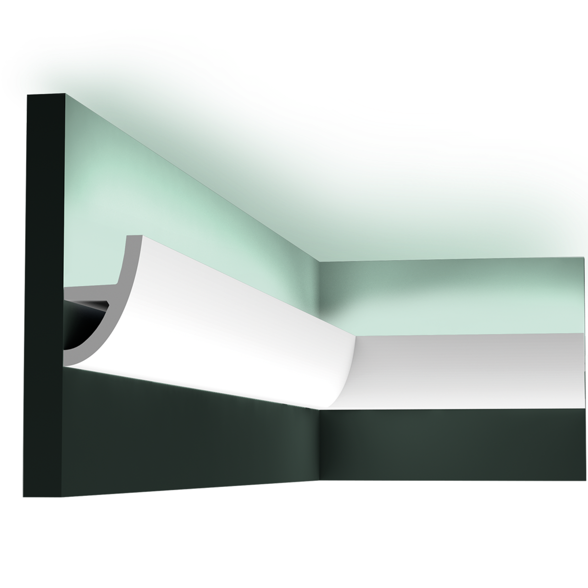 C373 Corniche Eclairage Indirect Polyuréthane Orac Decor Luxxus Antonio Ulf Moritz - 8x5cm (h x p)