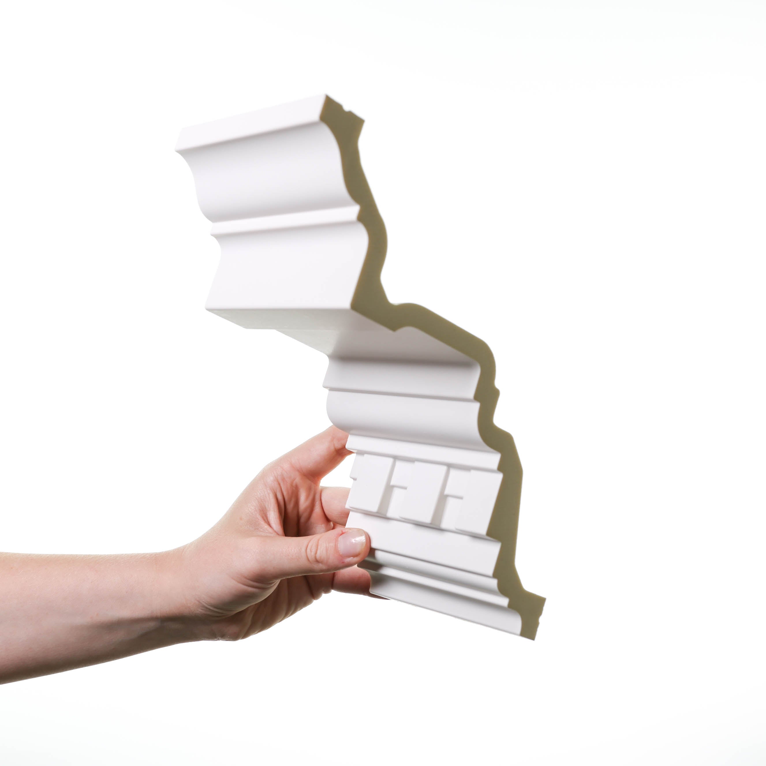 Cornisa de techo de poliuretano Orac Decor Luxxus C422 - 17 x 19,5 x 200 cm (alto x ancho) moldura decorativa