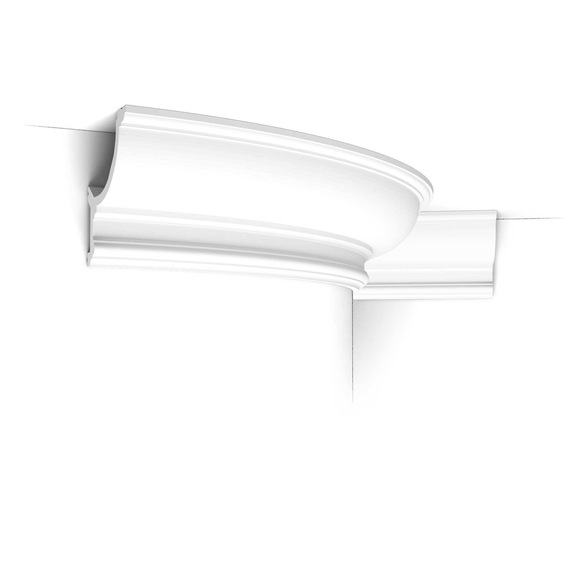 C901F Flexible Corniche plafond pour éclairage indirect Orac Decor - 14,8x12,4x2