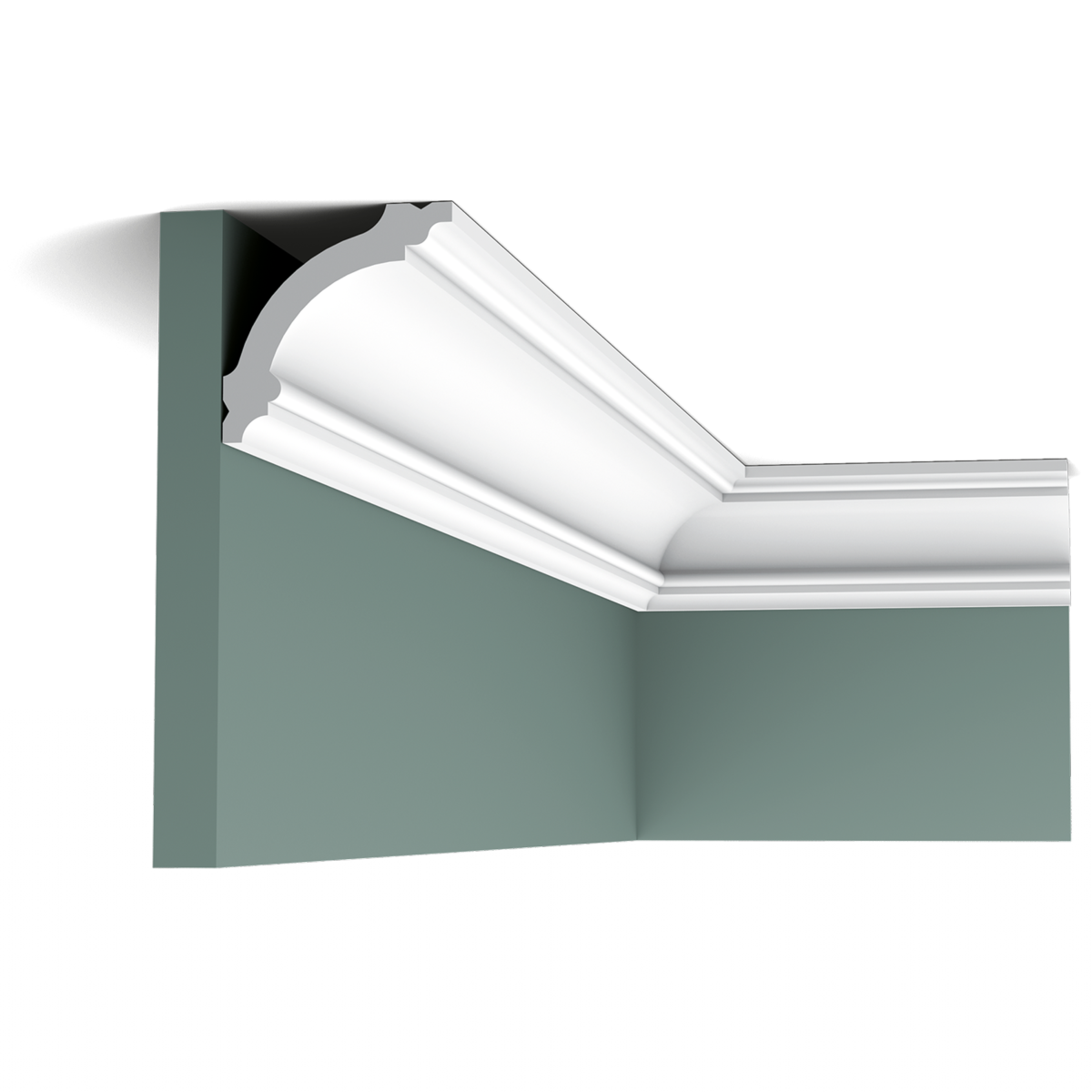 CB511 Corniche plafond Orac Decor - 6,7x6,7x200cm (h x p x L) - moulure décorative polystyrène