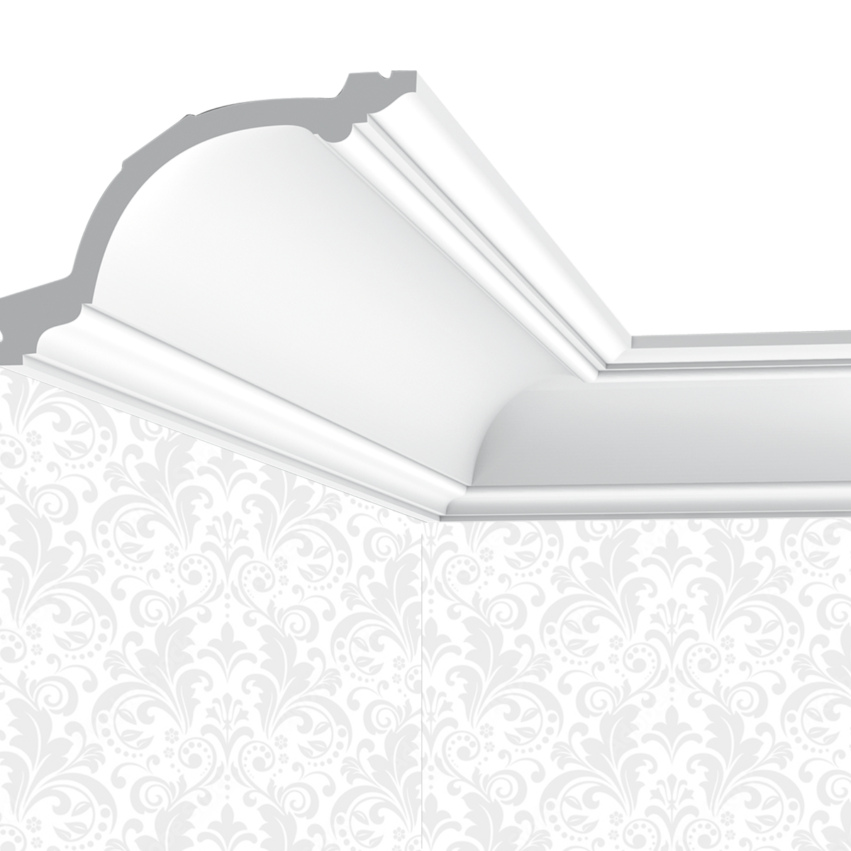 Corniche plafond Cimaises et plus C02 - 15,6x10,3x200cm (h x p x L) - moulure décorative polyuréthane