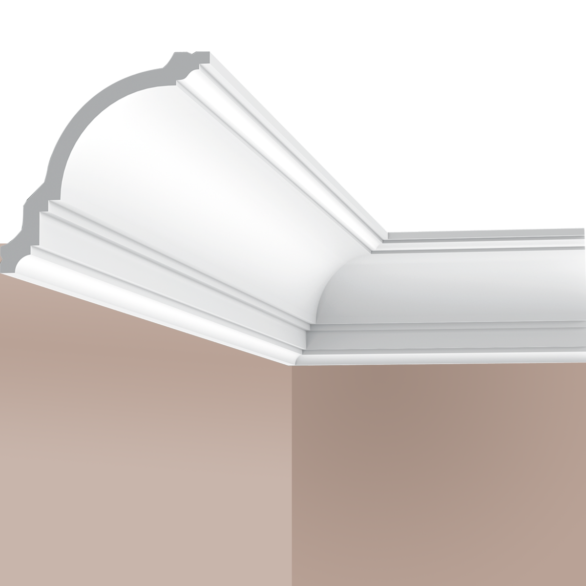Corniche plafond Cimaises et Plus C06 - 12x12x200cm (h x p x L) - moulure décorative polyuréthane