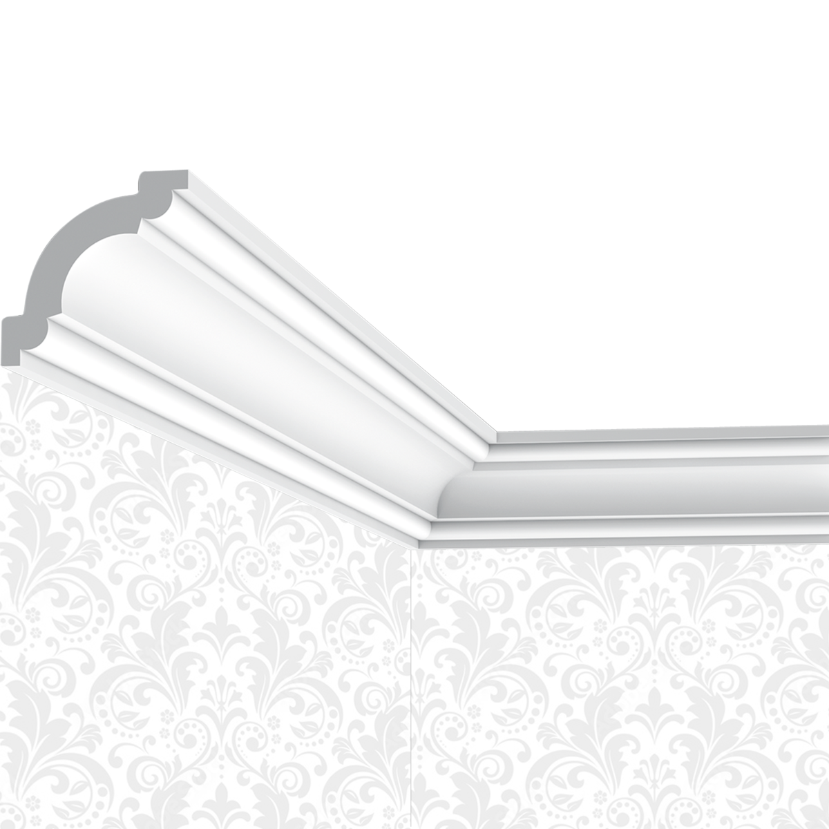 Corniche plafond Cimaises et Plus C09 - 5x5x200cm (h x p x L) - moulure décorative polyuréthane