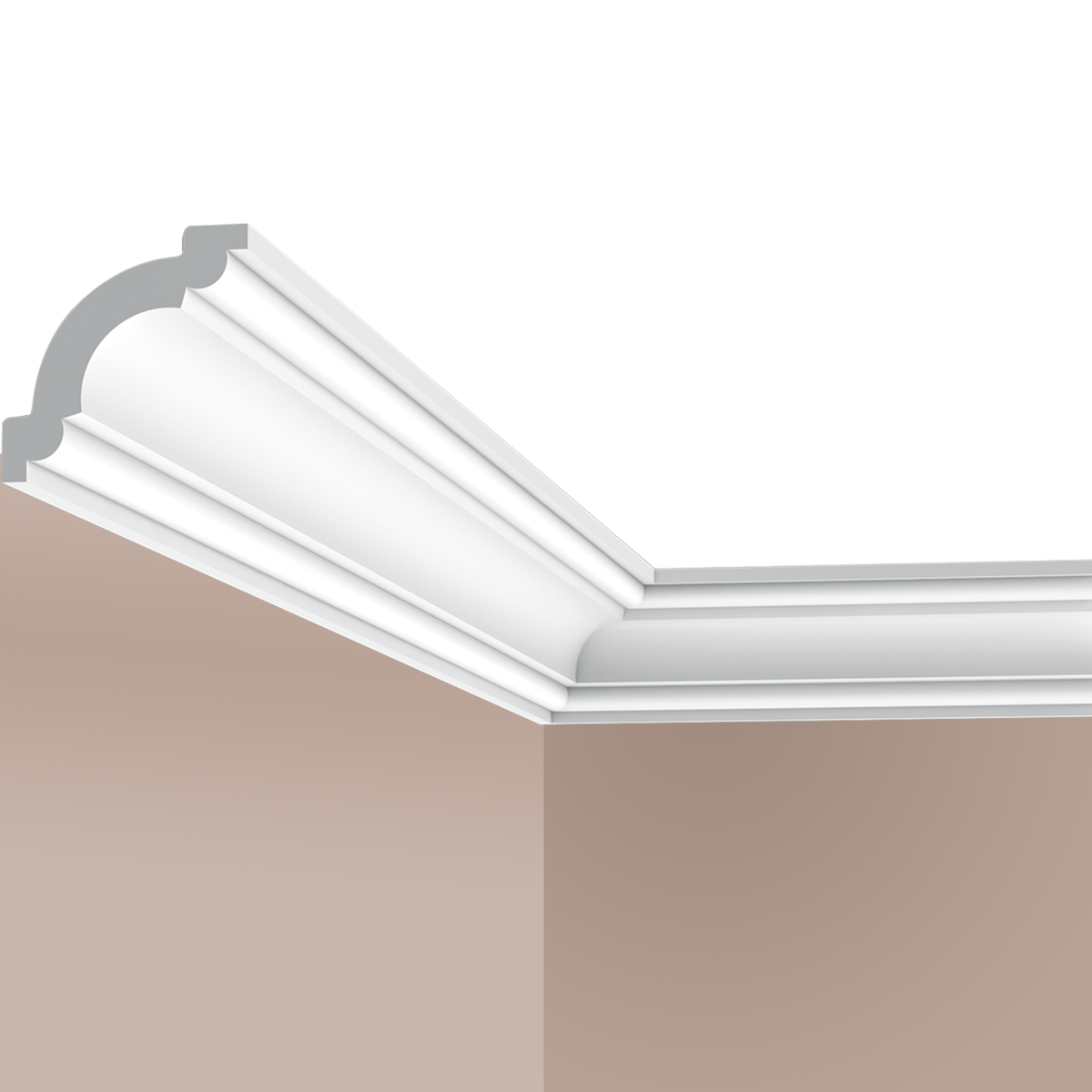 Corniche plafond Cimaises et Plus C09 - 5x5x200cm (h x p x L) - moulure décorative polyuréthane