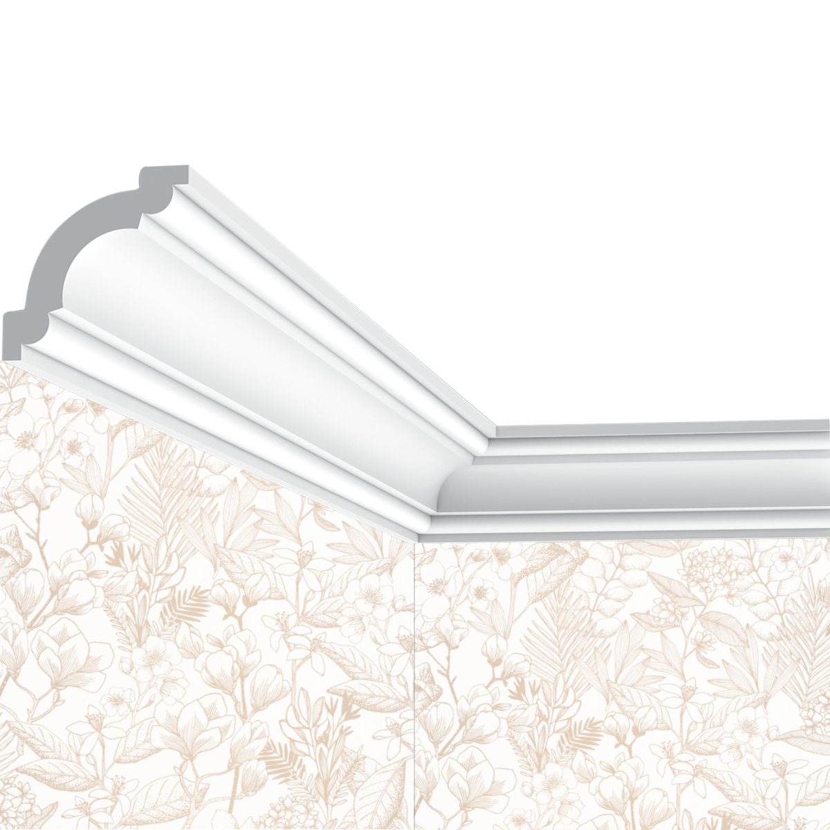 Corniche plafond Cimaises et Plus C09 - 5x5x200cm (h x p x L) - moulure décorative polyuréthane