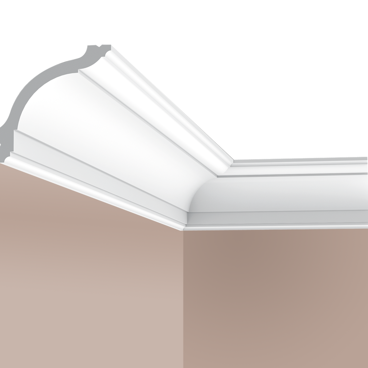 Corniche plafond Cimaises et Plus C11 - 9,5x9,5x200cm (h x p x L) - moulure décorative polyuréthane