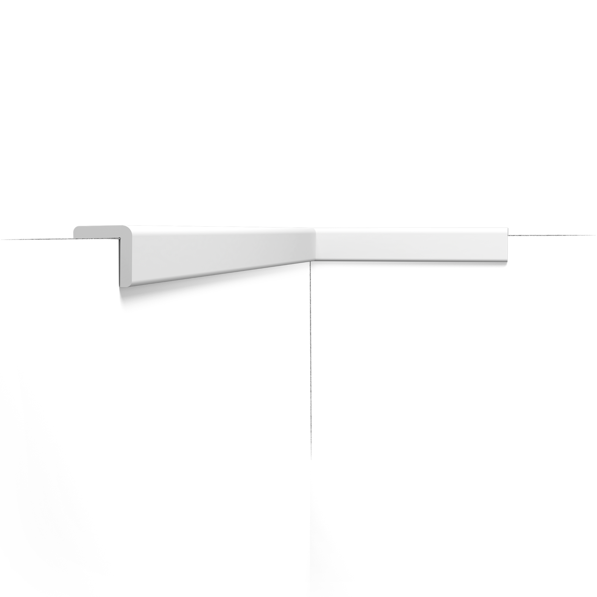 Perfil multifuncional Orac Decor CX134 - 3 x 3 x 200 cm (alto x ancho) - moldura decorativa de polímero