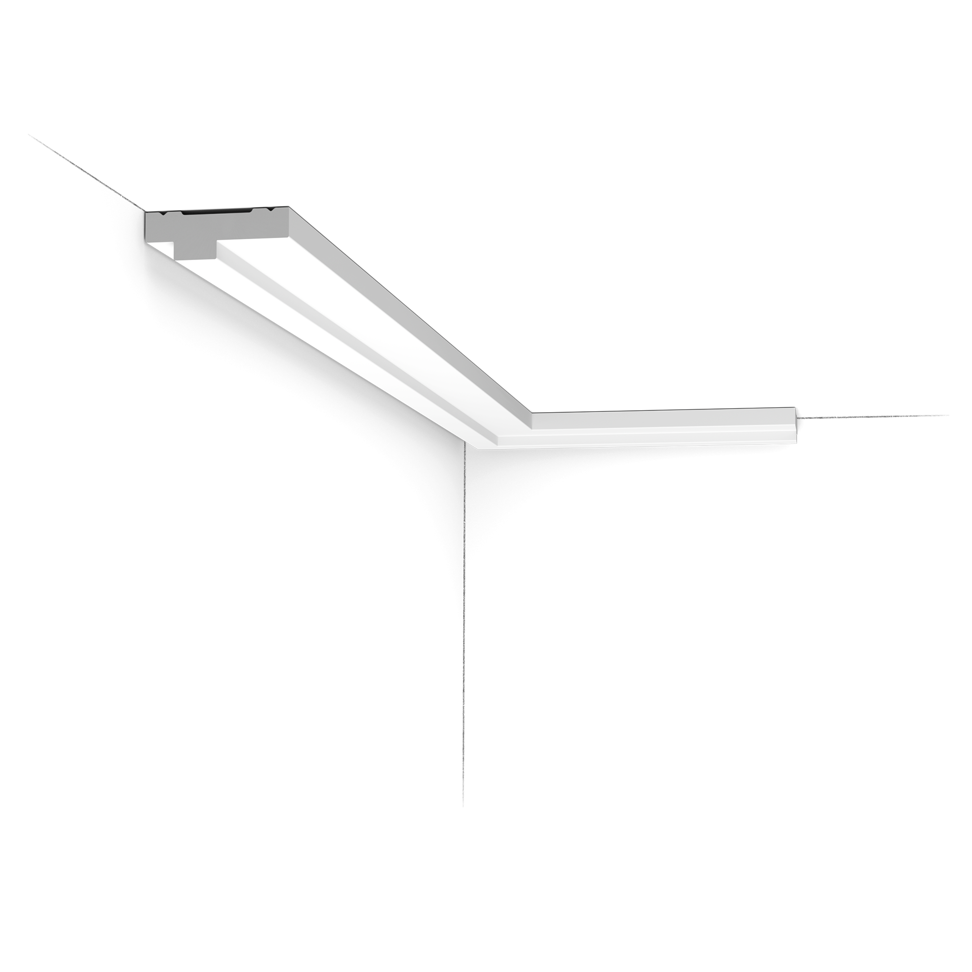 Cornisa de techo decorativa Orac CX160 - 1,3 x 4 x 200 cm (alto x ancho) - moldura de polímero decorativa