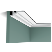 CX196 Corniche plafond Orac Decor - 11,3x4x200cm (h x p x L) - corniche décorative polymère