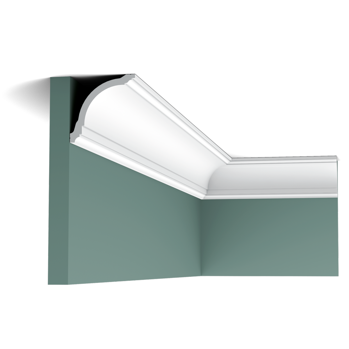 CX199 Corniche plafond Orac Decor - 8x8x200cm (h x p x L) - corniche décorative polymère