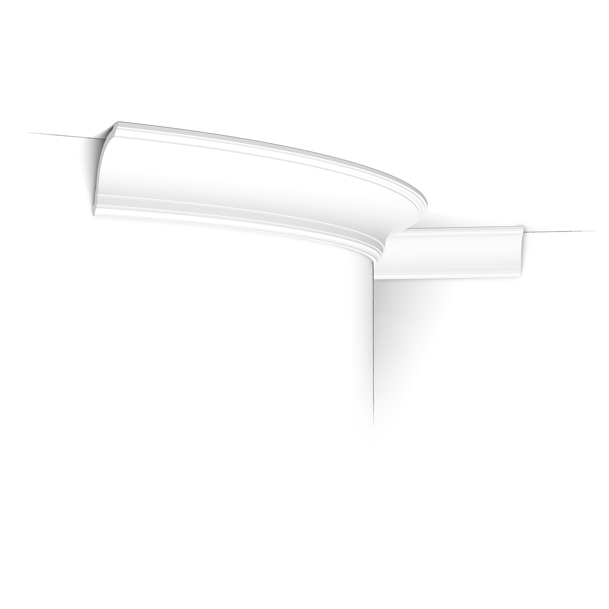 CX199F Cornisa de techo flexible Orac Decor - 8x8x200cm (altoxprofundidad) - cornisa d