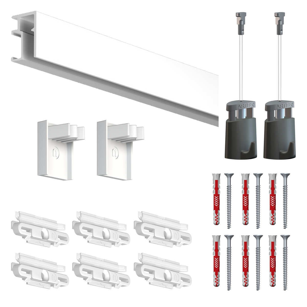 Cimaise Box R10 200cm - Kit prêt à poser