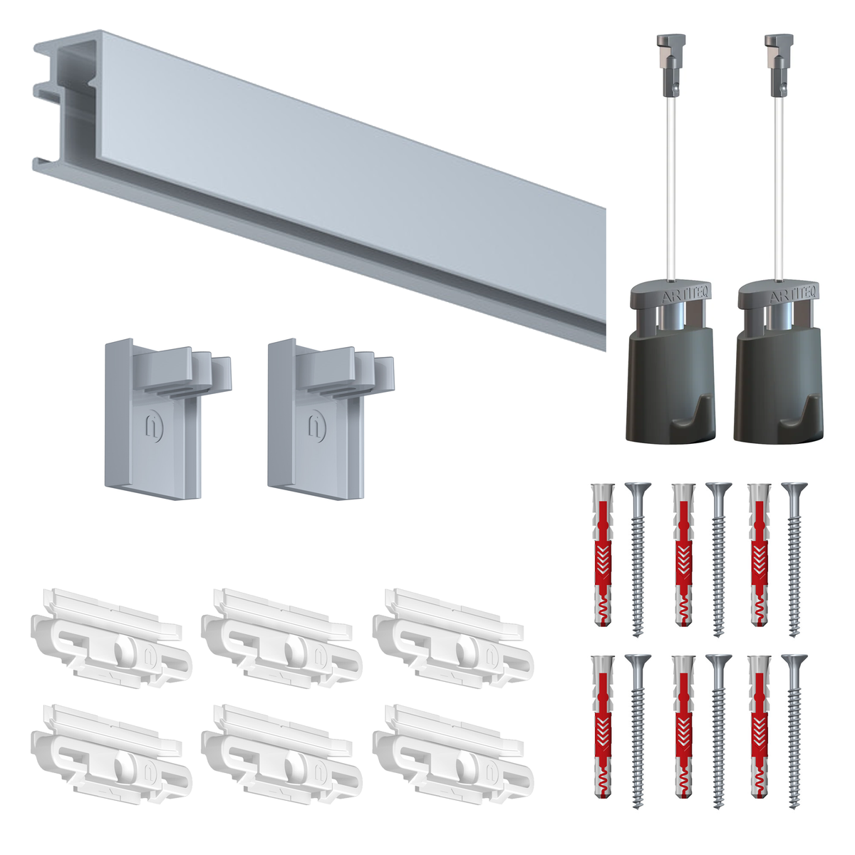 Cimaise Box R10 200cm - Kit prêt à poser