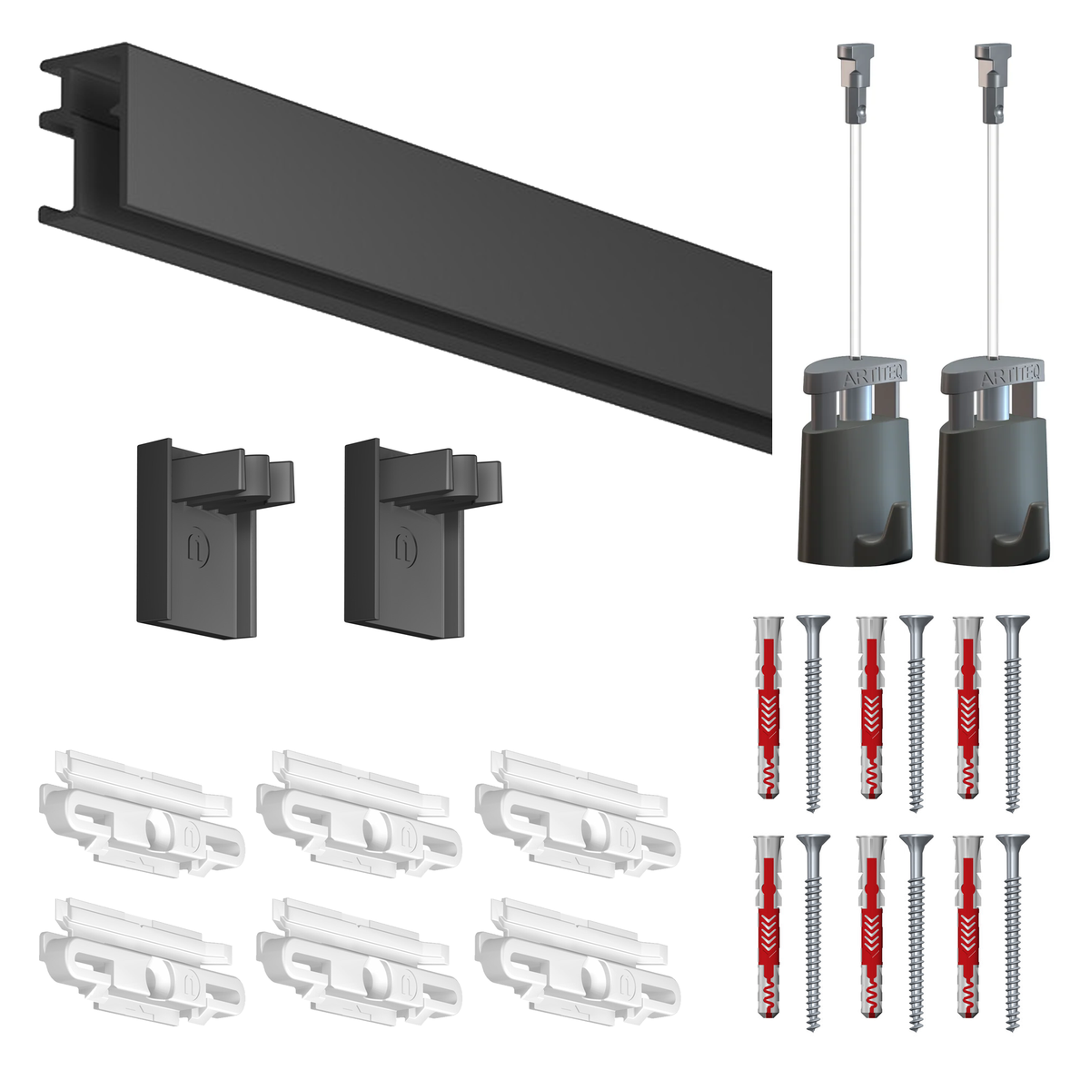 Cimaise Box R10 200cm - Kit prêt à poser