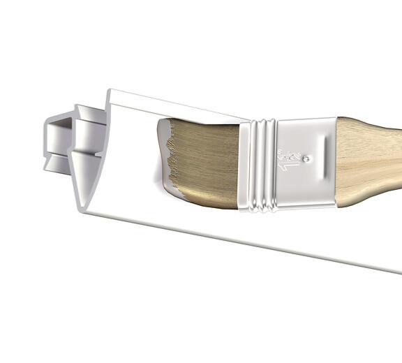 Cimaise Plafond Click Up Rail Blanc brut à peindre 200cm + clips + vis & chevilles multimatériaux - Cimaise Tableau Artiteq