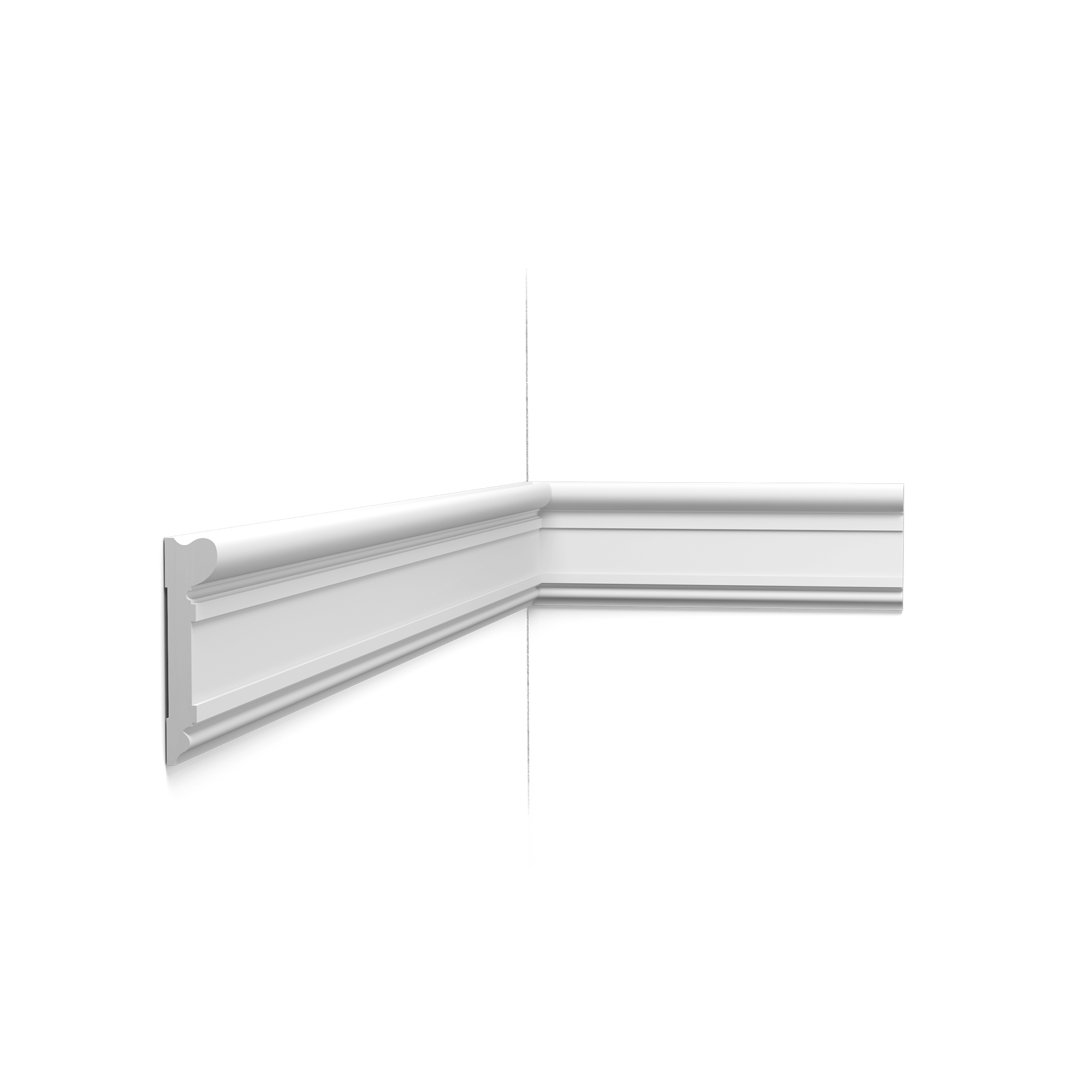 Moldura multifuncional Orac Decor DX119-2300 - 9,3 x 2,3 x 230 (alto x ancho) - moldura decorativa de polímero
