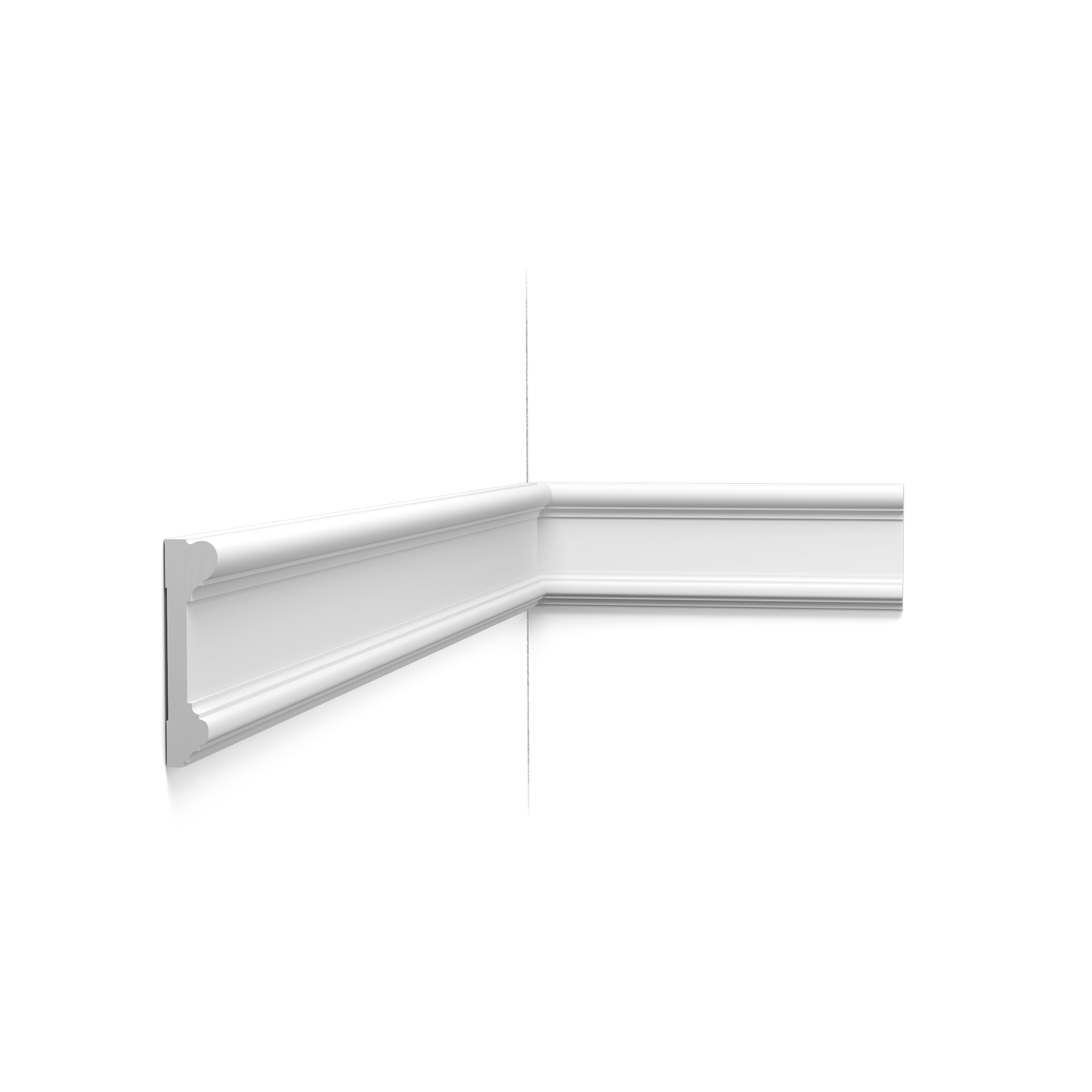 Moldura multifuncional Orac Decor DX121-2300 - 9,4 x 2,3 x 230 (alto x ancho) - moldura decorativa de polímero