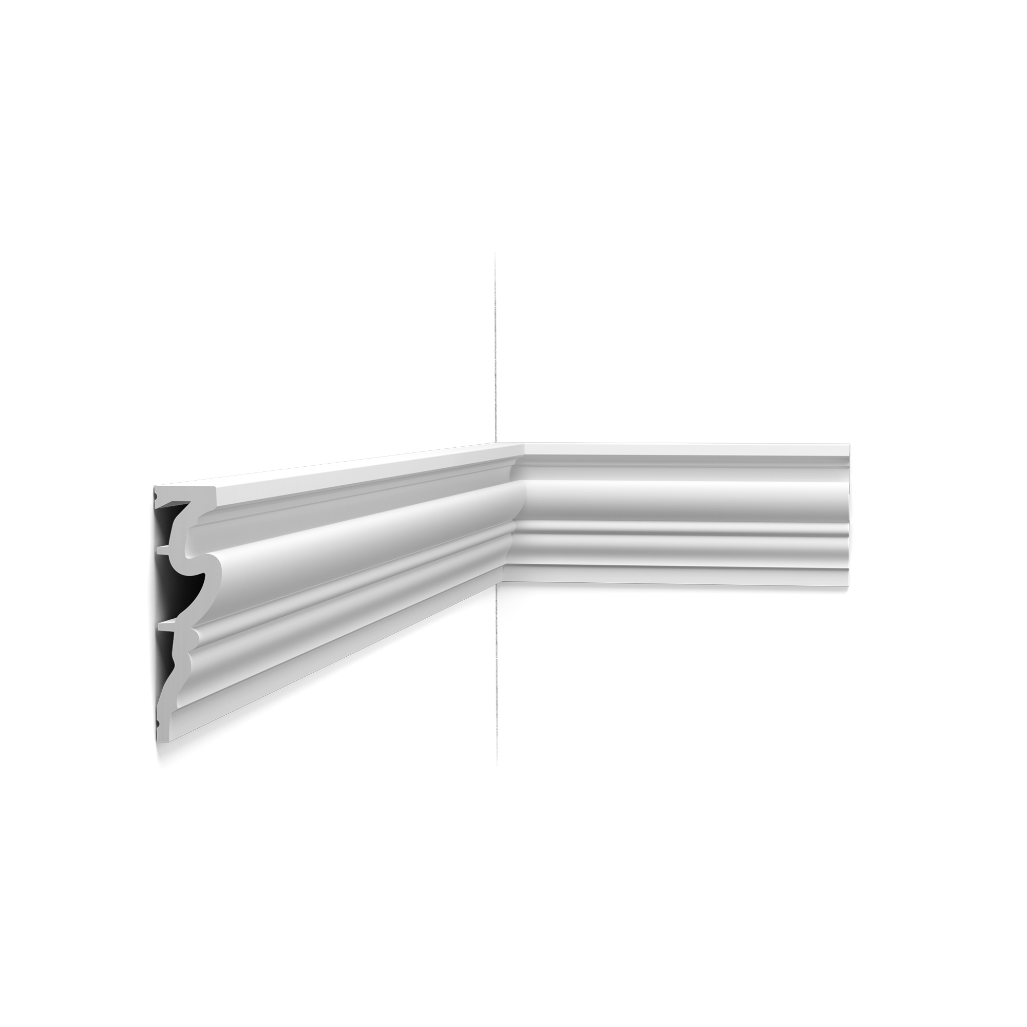 Moldura multifuncional Orac Decor DX170-2300 - 11,9 x 3,2 x 230 (alto x ancho) - moldura decorativa de polímero