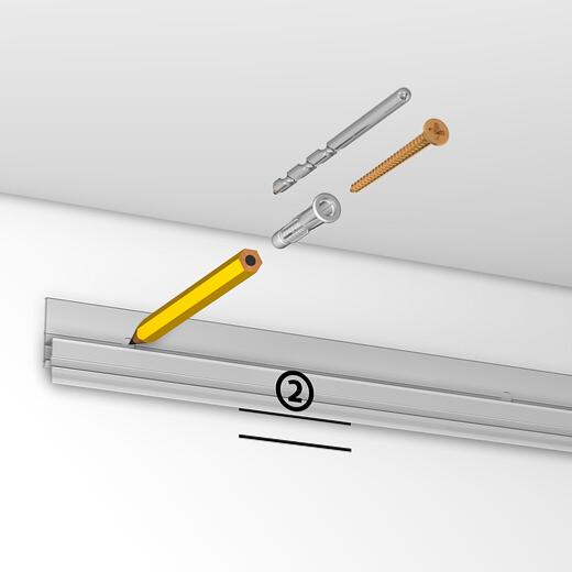 Cimaise Deco Rail 200 cm - Cimaise Tableau Artiteq