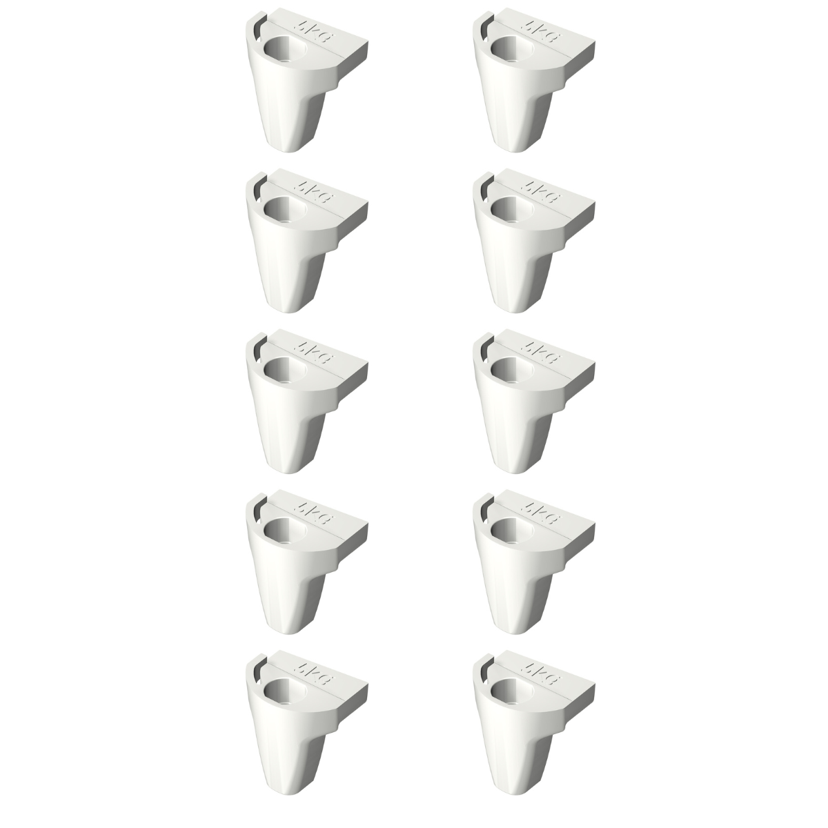 Pack of 10 exhibition hooks for Obimex/Alcoa/Sypla partition walls