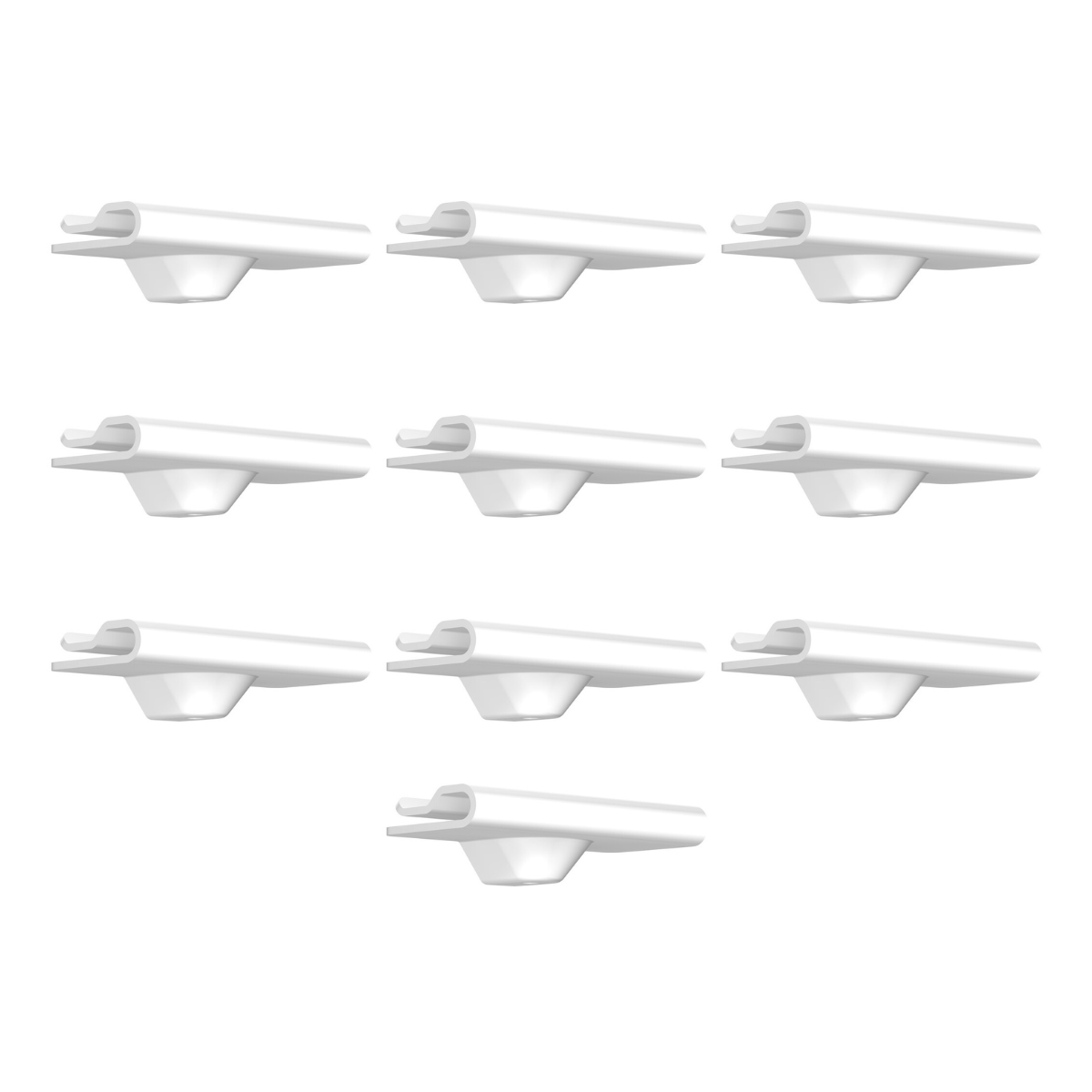 Pack of 10 white suspension clips for false ceilings 4kg - Artiteq