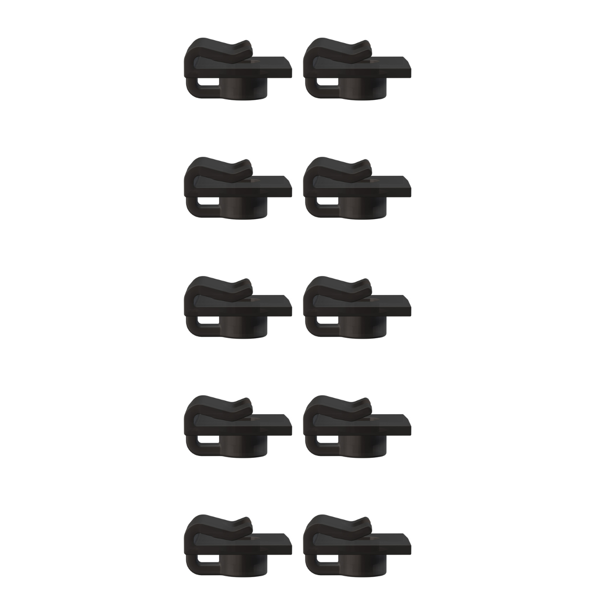 Pack of 10 black eco-clip false ceiling clips 1kg - Artiteq