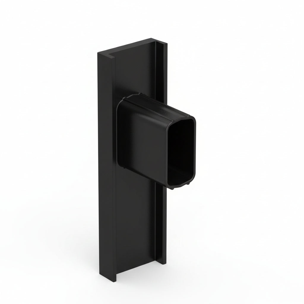 Pack de 4 embouts d'arrêt pour Info Rail Noir - Accessoire Cimaise Artiteq