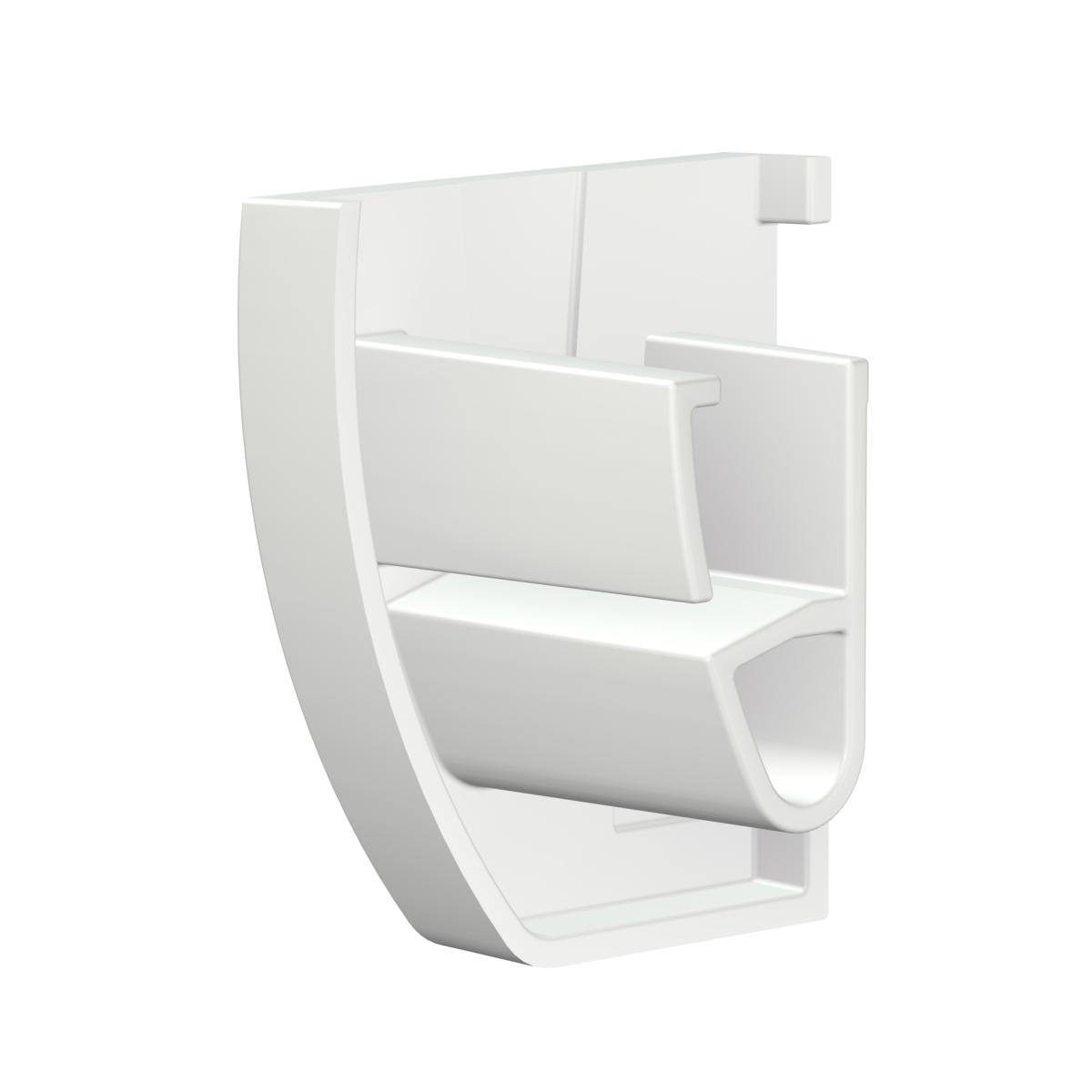 Pack de 4 embouts d'arrêt Blanc Cimaise Click Up Rail -  Accessoire Cimaise Artiteq