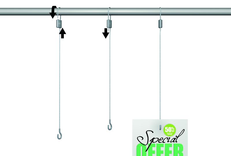 Pack de 4 crochets auto-bloquants Loop Hanger pour fils 1 mm - Artiteq