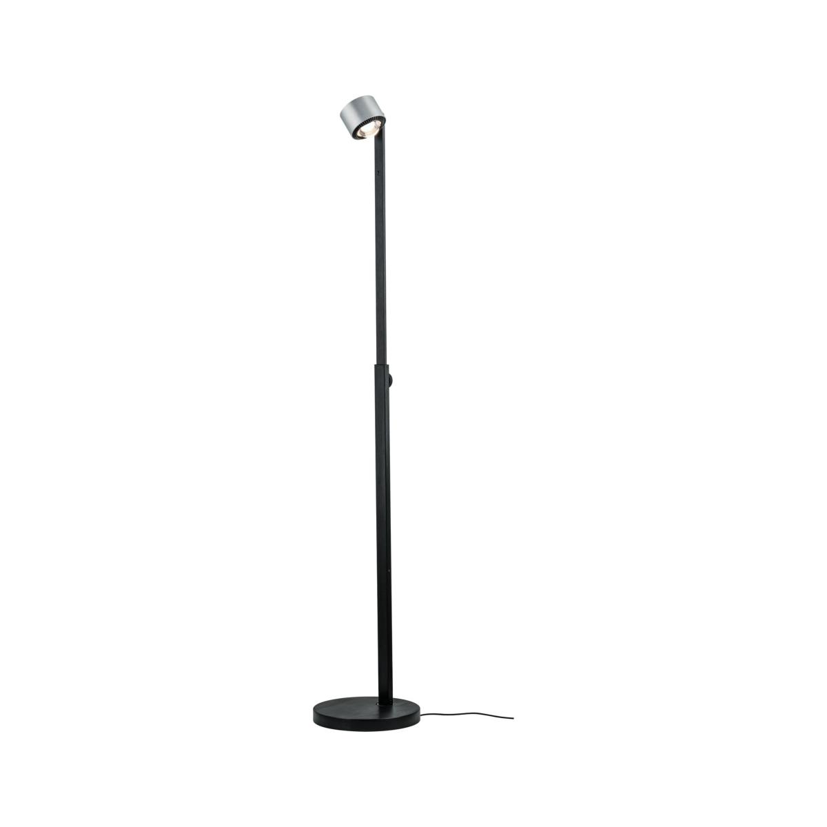 Lampadaire LED Aldan 17W noir et alu brossé - éclairage tableau