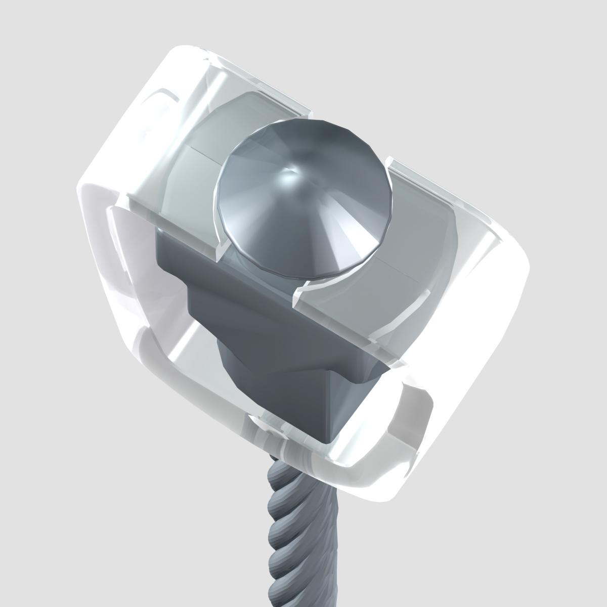 Câble acier Twister Lock - 2,5 mm R70 Newly - Cimaise tableau Museum Line Newly