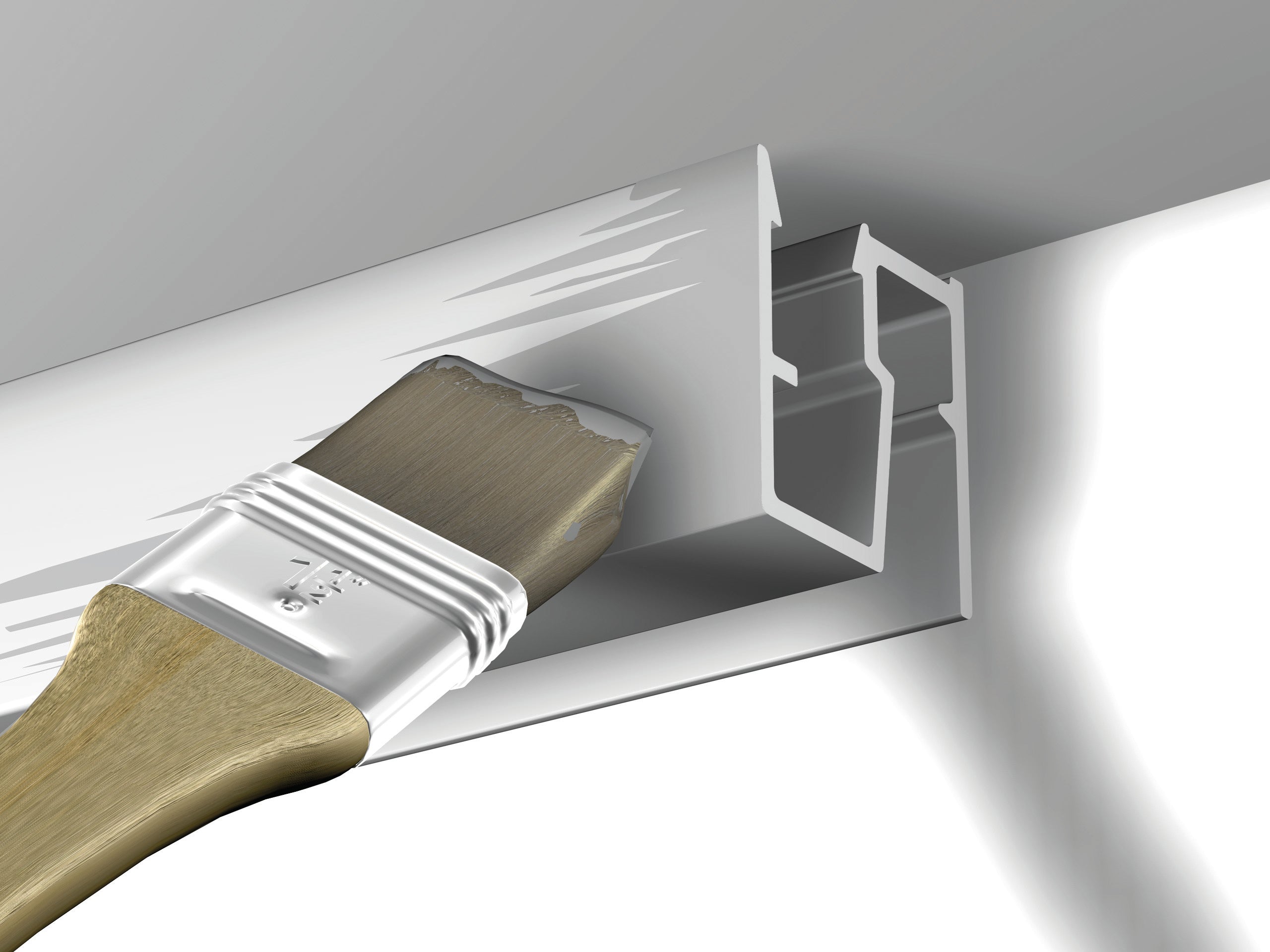 Rail cimaise Click plafond R40 - 200cm Newly