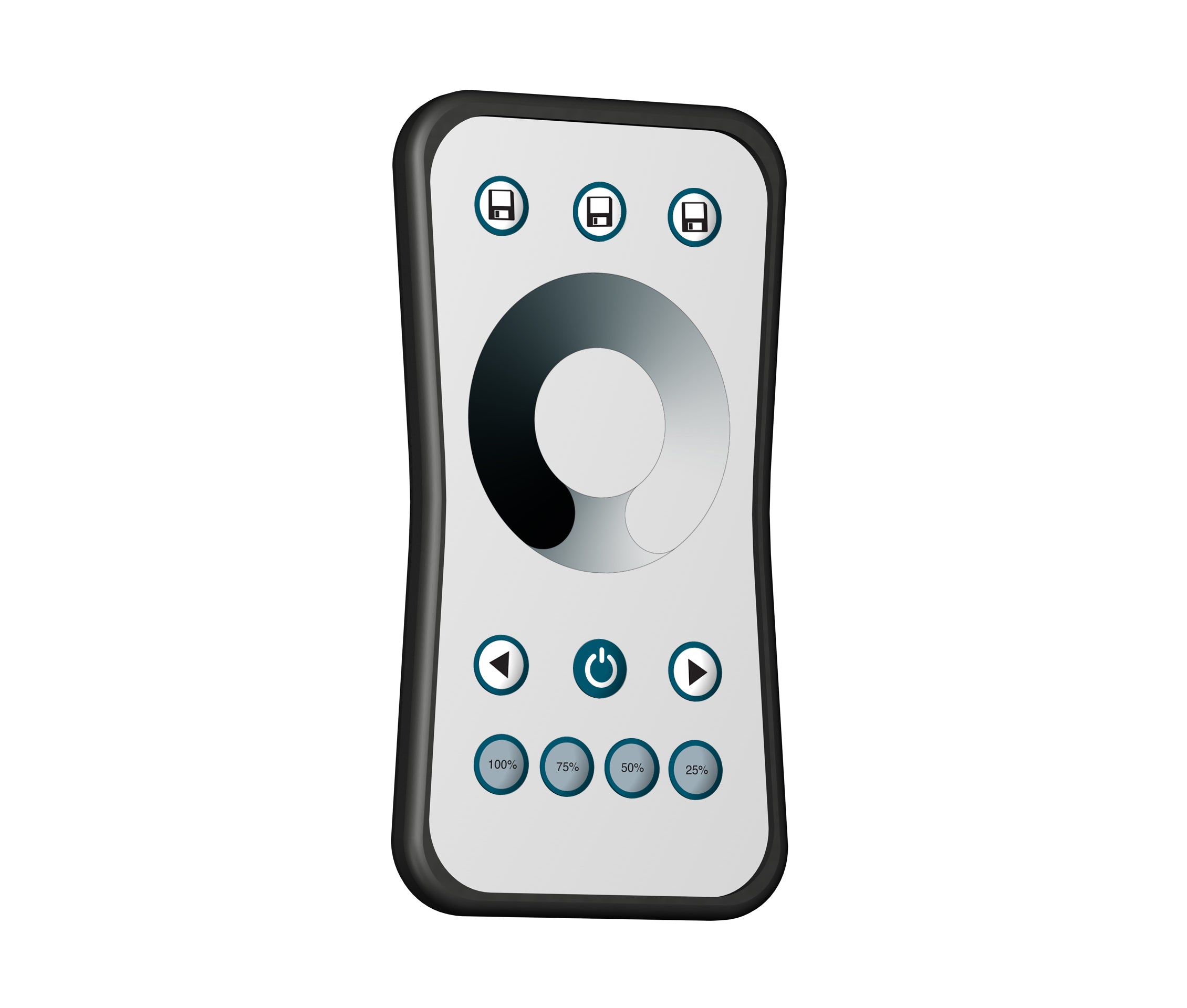 Remote control + dimmer receiver for R35 NEWLY LED picture rail strip