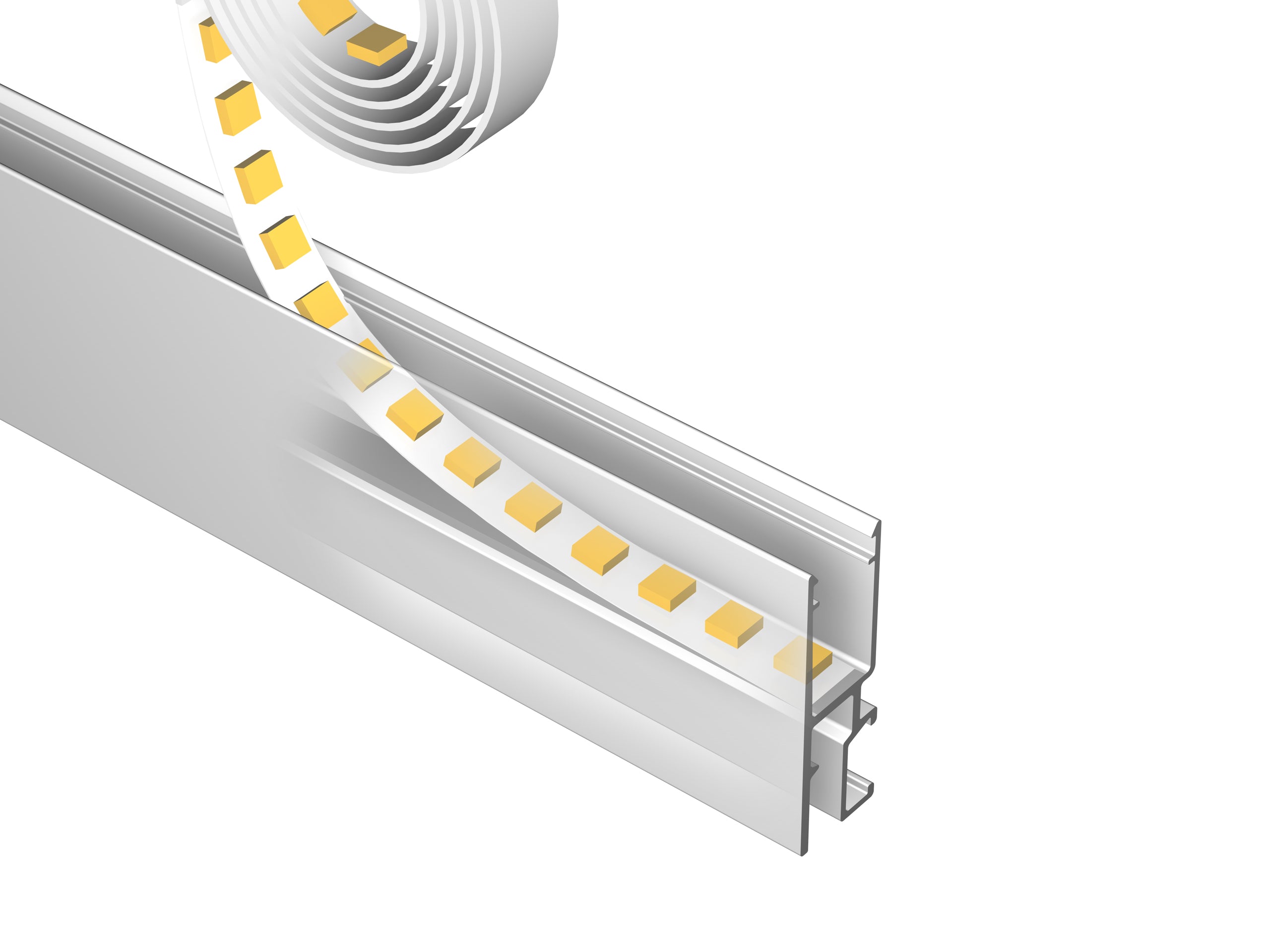 5 meter LED strip for R35 picture rail NEWLY - 3000K 25W / 24V