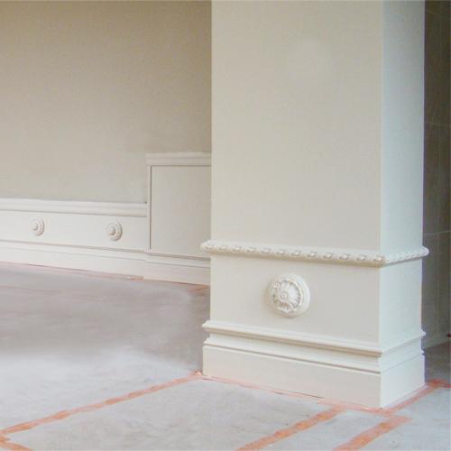 P1020 Cimaise murale Orac Decor - 5x2,5x200cm (h x p x L) - moulure décorative polyuréthane
