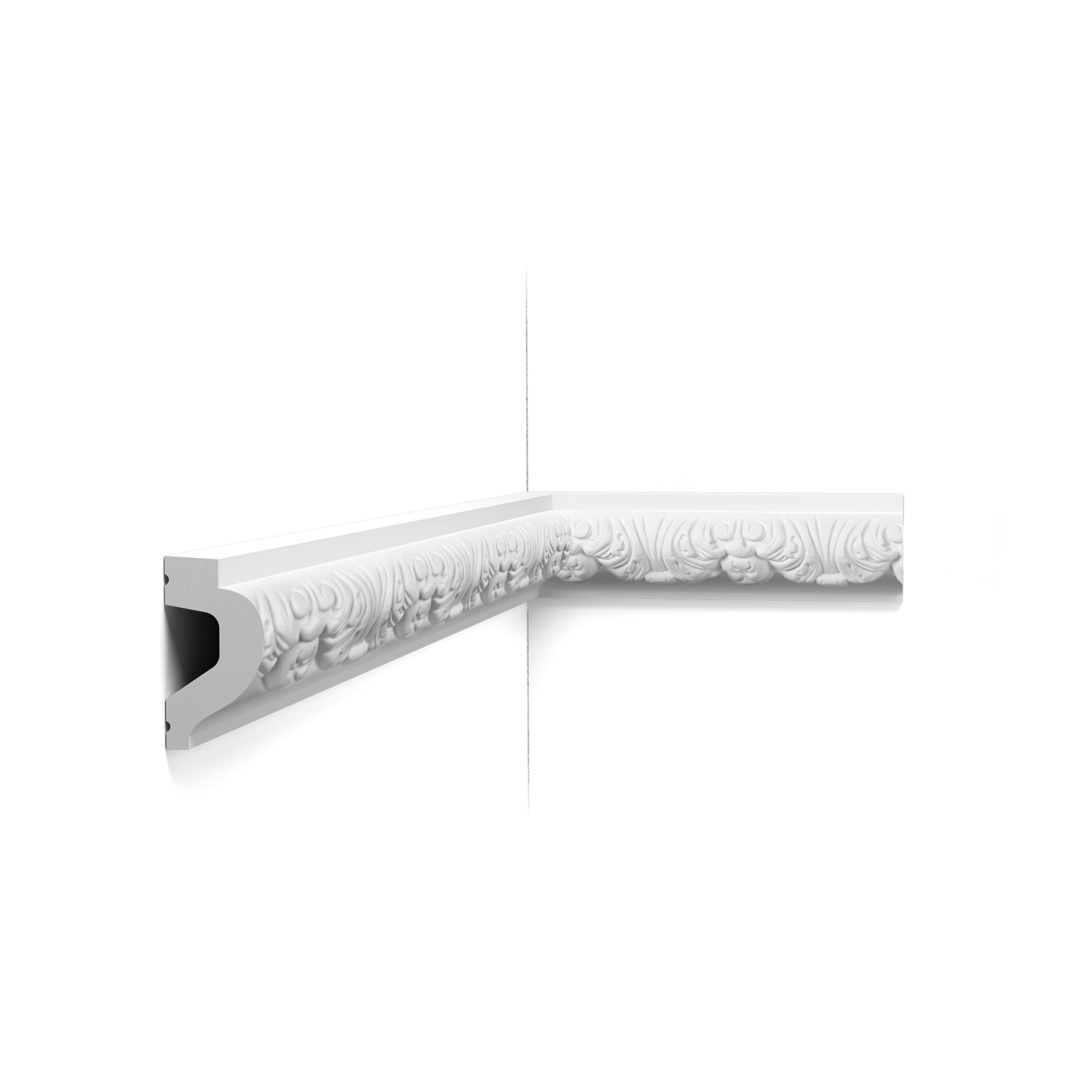 P3020 Cimaise murale Orac Decor - 6x3,2x200cm (h x p x L) - moulure décorative polyuréthane