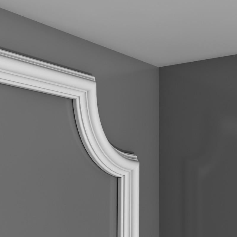 P4020A Coin cimaise Orac Decor - 7x3x7cm (h x p x L) - éléments décoratif polyuréthane