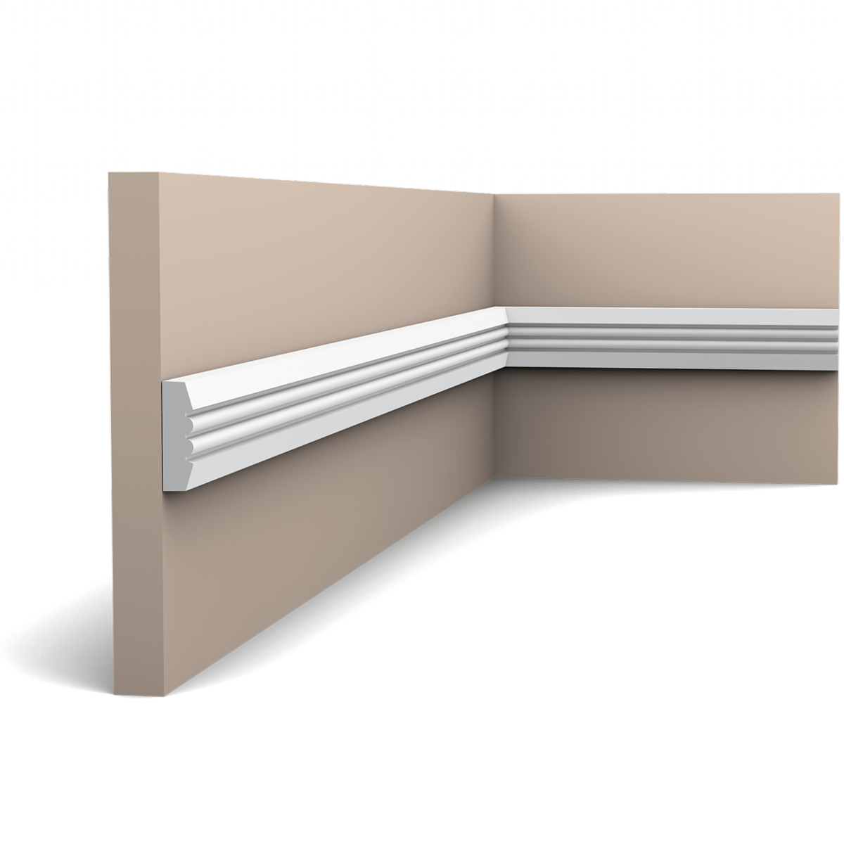 P5021 Cimaise murale Orac Decor - 3x1x200cm (h x p x L) - moulure décorative polyuréthane