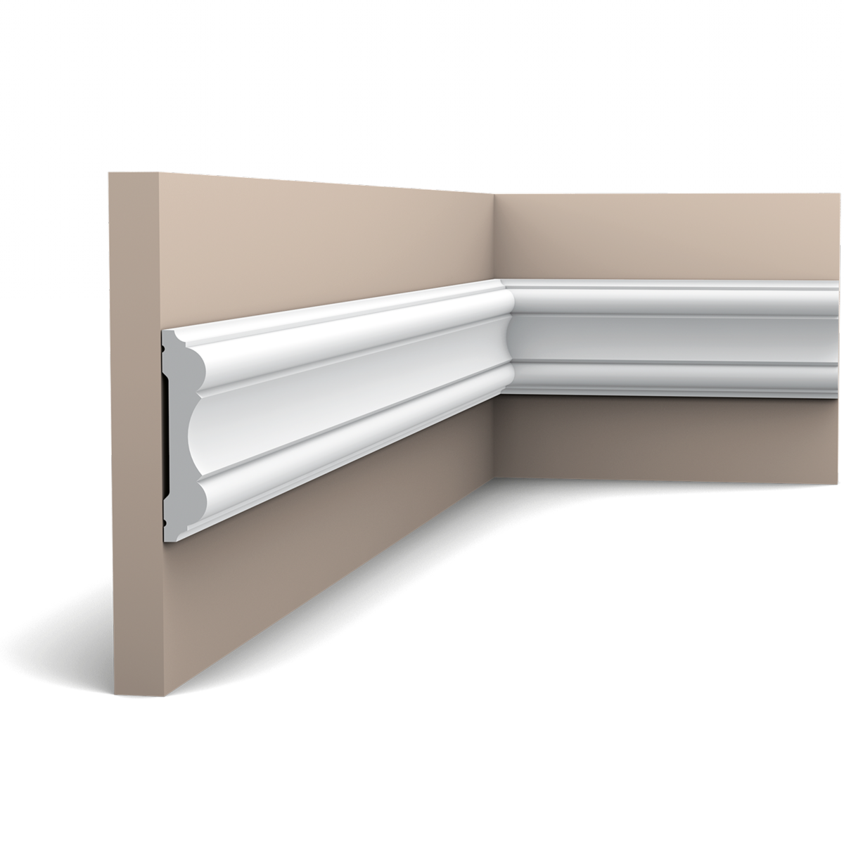 P8040 Cimaise murale Orac Decor - 10x2x200cm (h x p x L) - moulure décorative polyuréthane