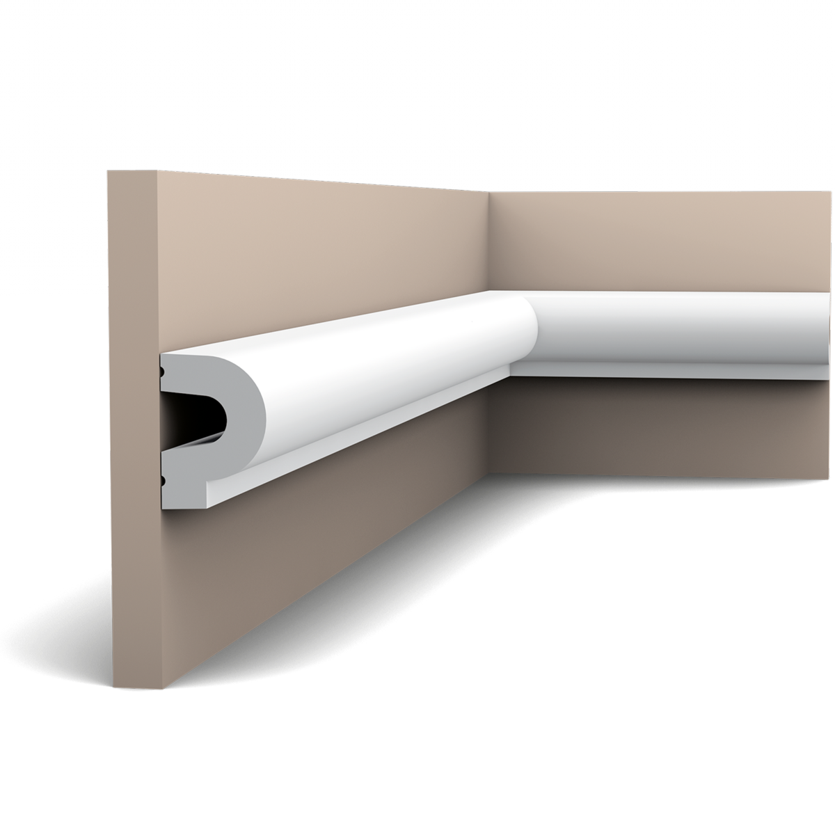 P8060 Cimaise murale Orac Decor - 3,5x5x200cm (h x p x L) - moulure décorative polyuréthane