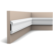 P9010 Cimaise murale Orac Decor - 9x3x200cm (h x p x L) - moulure décorative polyuréthane