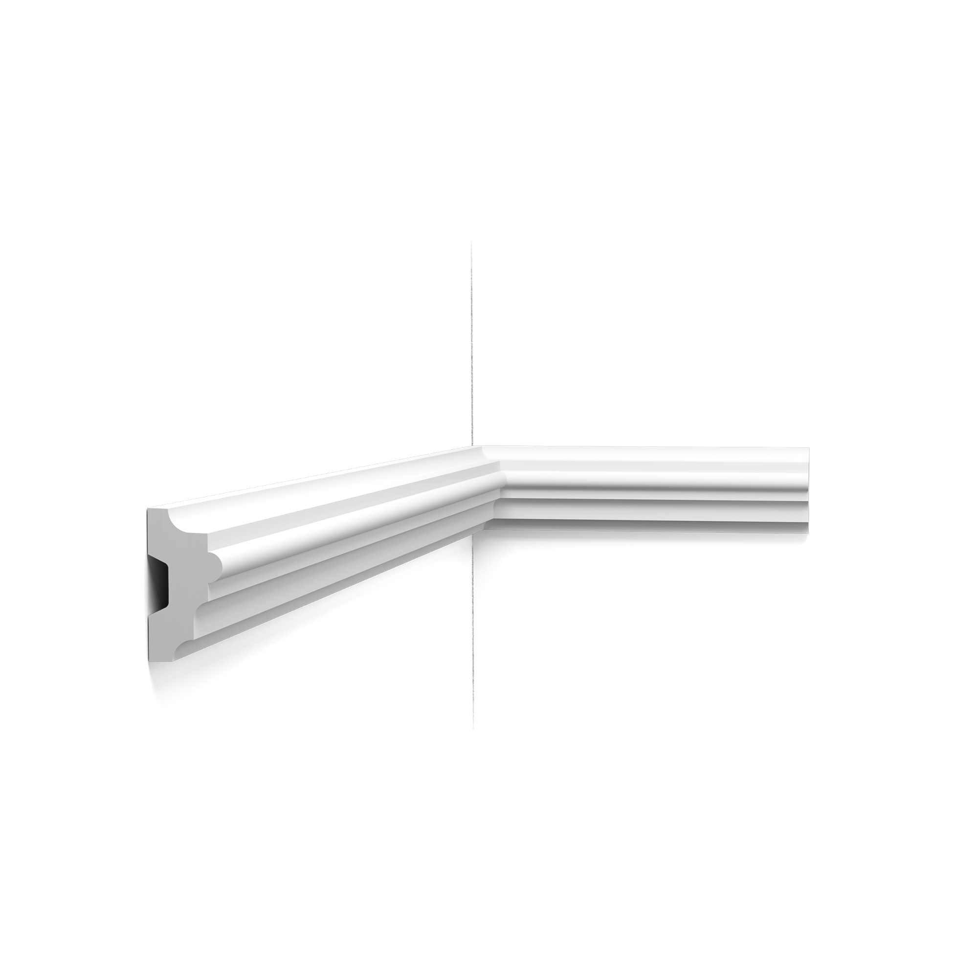 P9040 Cimaise murale Orac Decor - 5x2,5x200 (h x p x L) -  moulure décorative polyuréthane