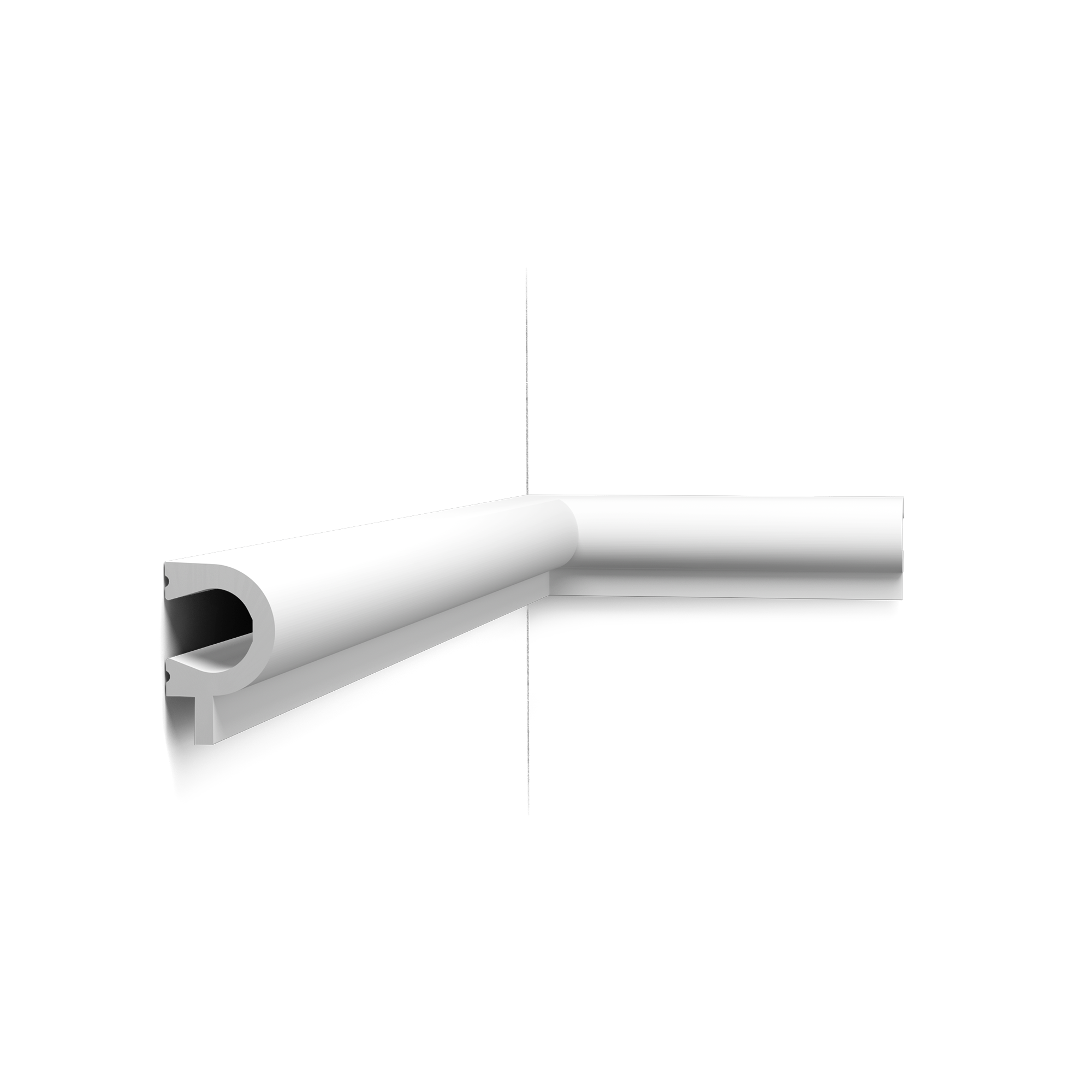 PX169 Profil Base pour Lambris Orac Decor - 3,5x5,5x200cm (h x p x L) - moulure décorative polymère