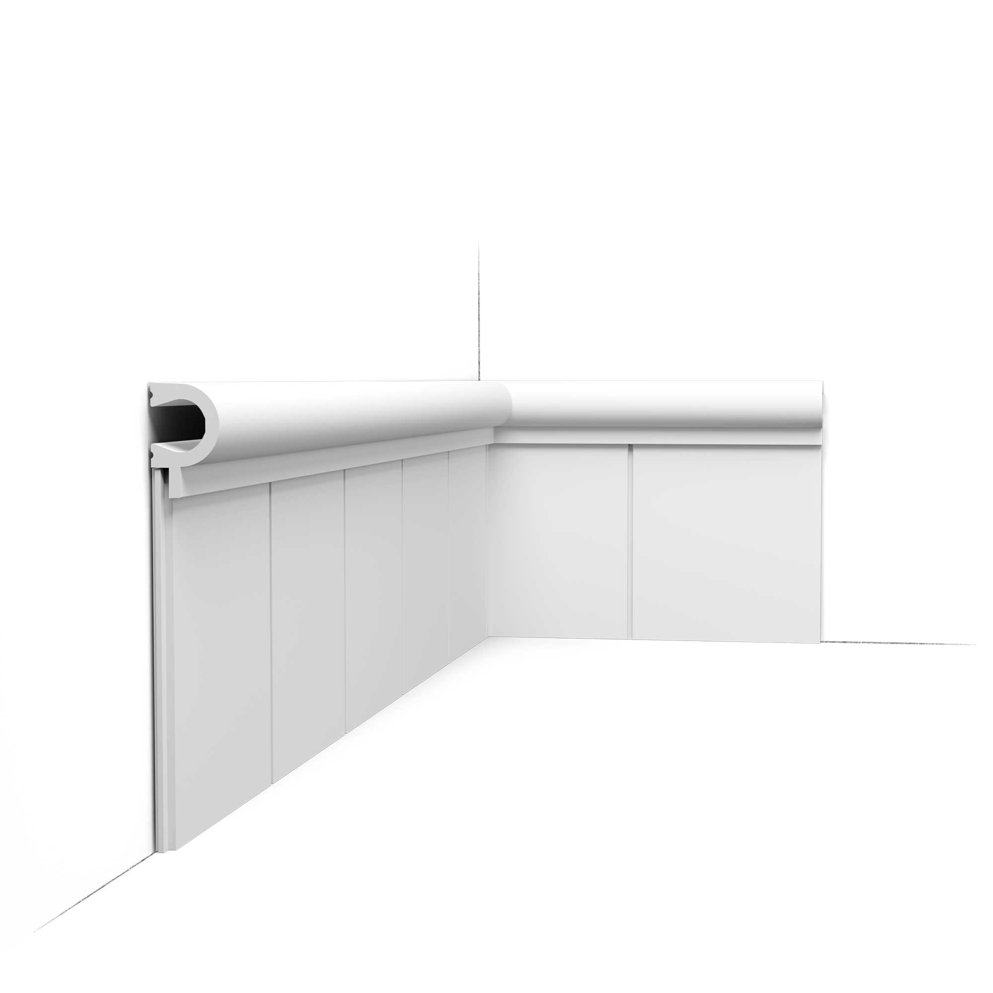 PX147 Panneau Revêtement Mural Soubassement – 200x16,9x0,9cm (L x l x h) Orac Decor