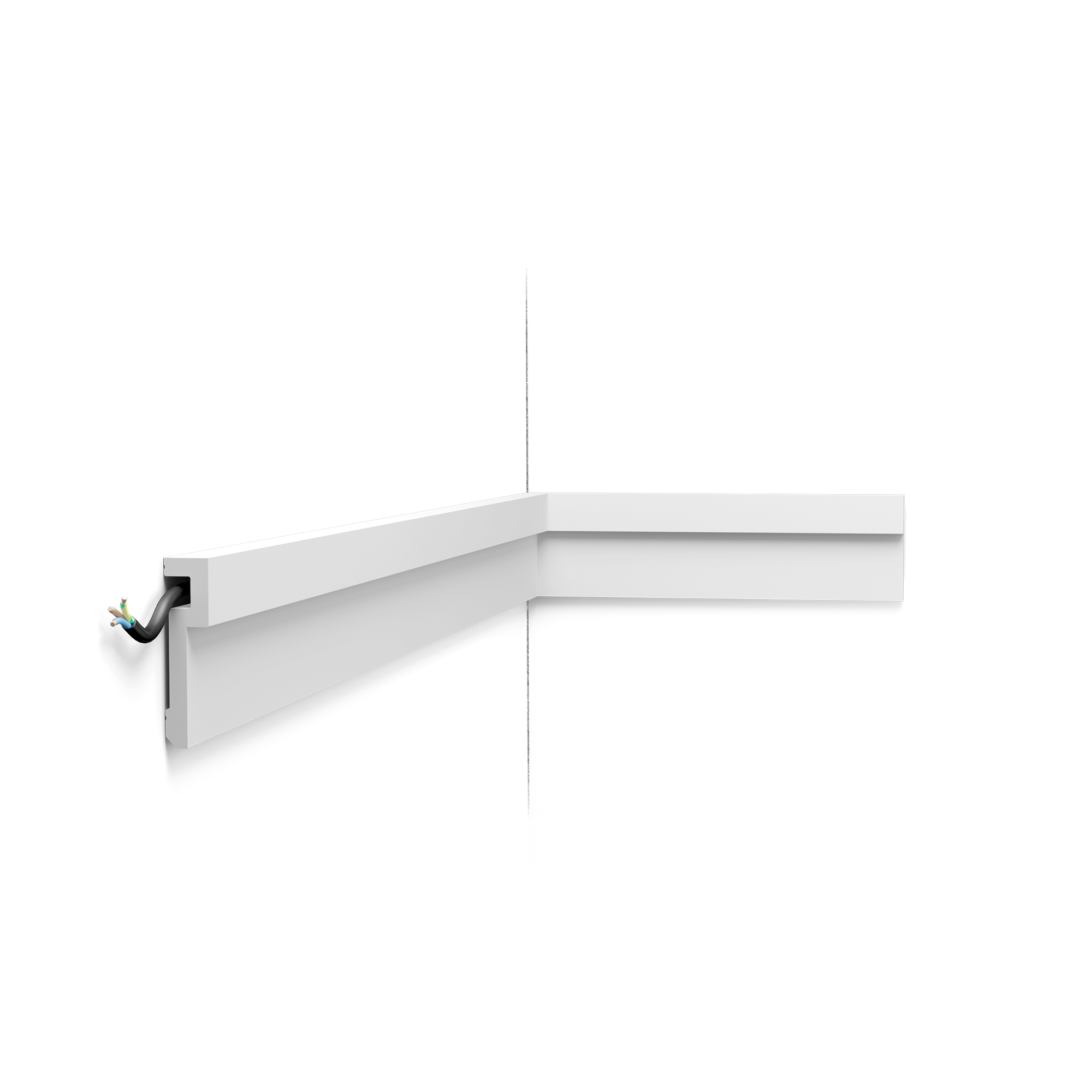 PX198 Cimaise murale Orac Decor - 2,0x8,3x200cm (h x p x L) - moulure décorative polymère