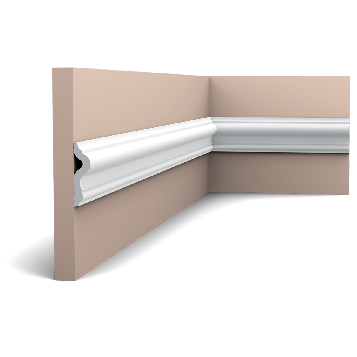 PX202 Cimaise murale Orac Decor - 7,5x2,0x200cm (h x p x L) - moulure décorative polymère