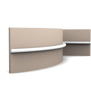 PX209F moulure Flexible murale Orac Decor - 1,0x1,4x200cm (h x p x L) - profil décorative polymère
