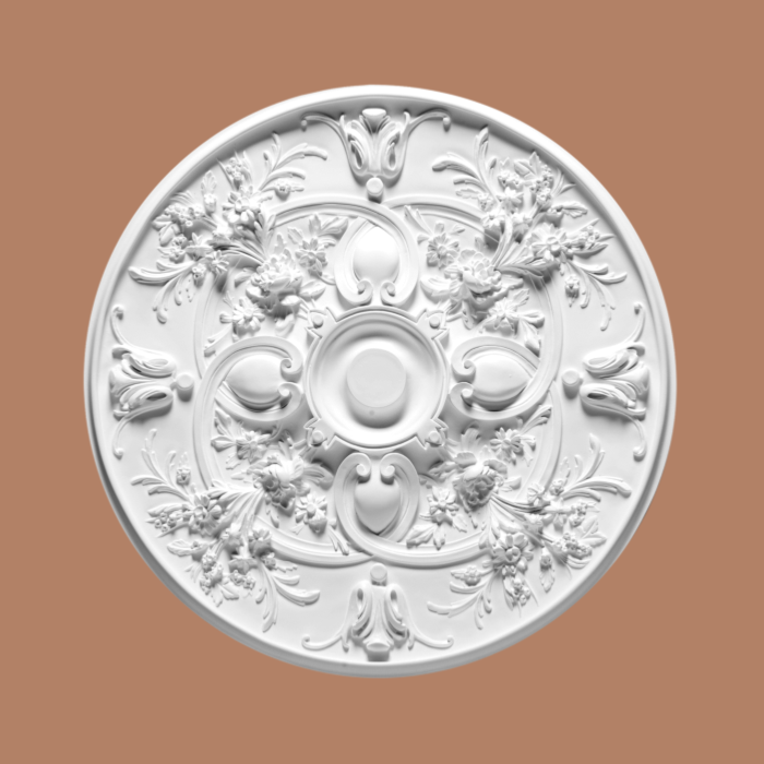 Rosetón de techo, rieles para cuadros y más R111 ø 79cm - moldura decorativa de poliuretano